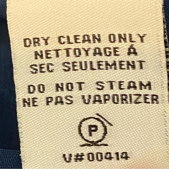 Diane Von Furstenberg Navy Cream Natalie Sheath Shift Dress Womens Sz 6 - Picture 14 of 14